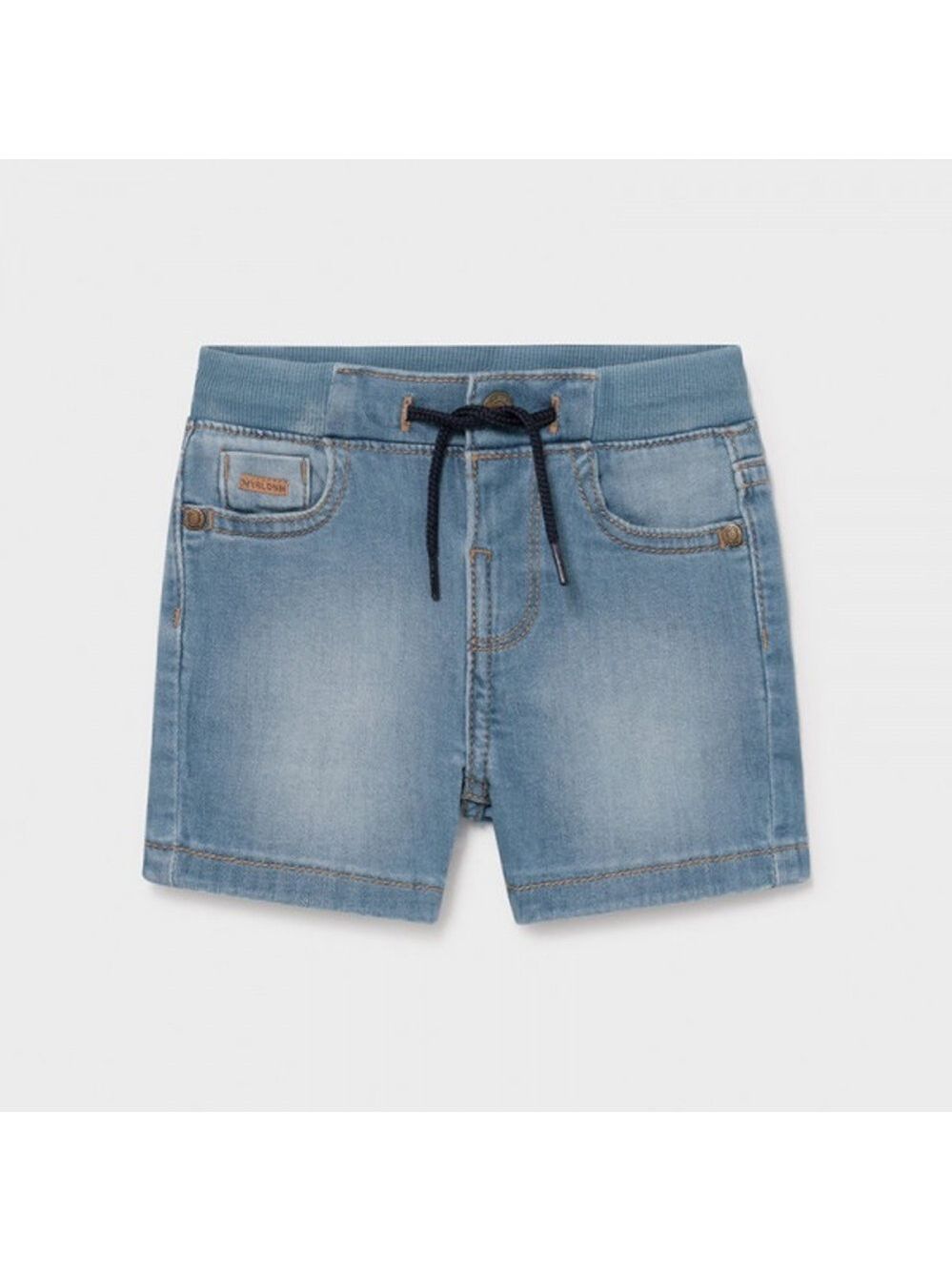 Size 24 months Mayoral Blue Kids Denim Shorts with Drawstring